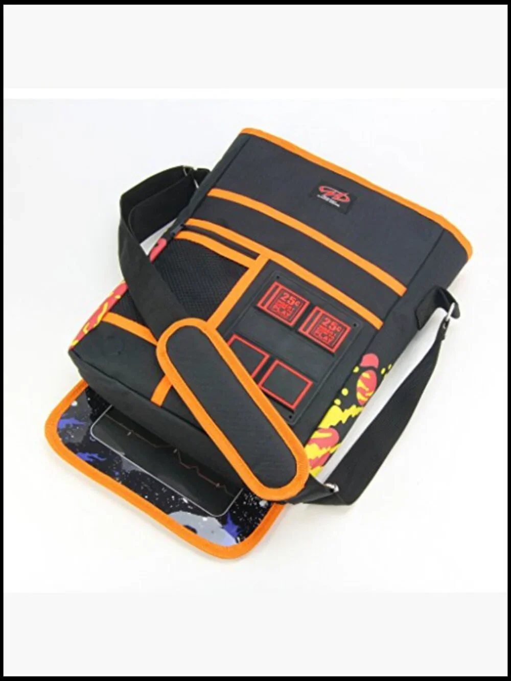 Arcade Messenger Bag Retro Game Kiosk Style Durable Polyester Travel Bag